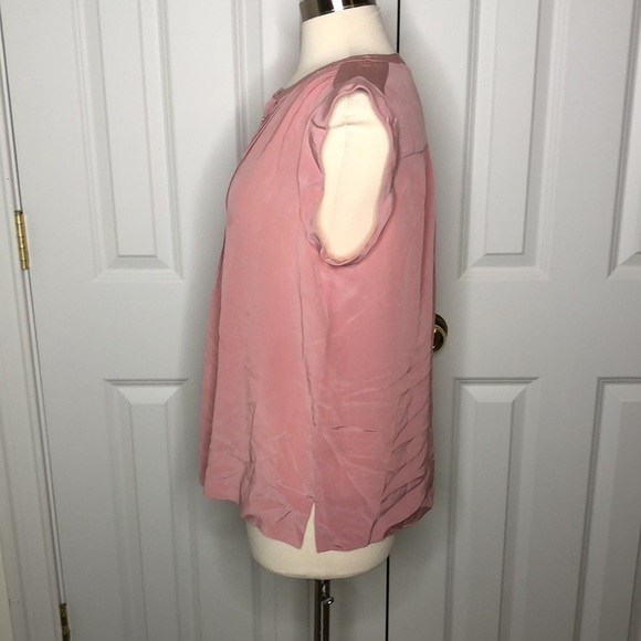 Rebecca Taylor Pink Silk Sleeveless Blouse 12 - Picture 4 of 9